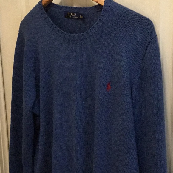 Polo Ralph Lauren crewneck blue sweater. Size XL. - Picture 4 of 6